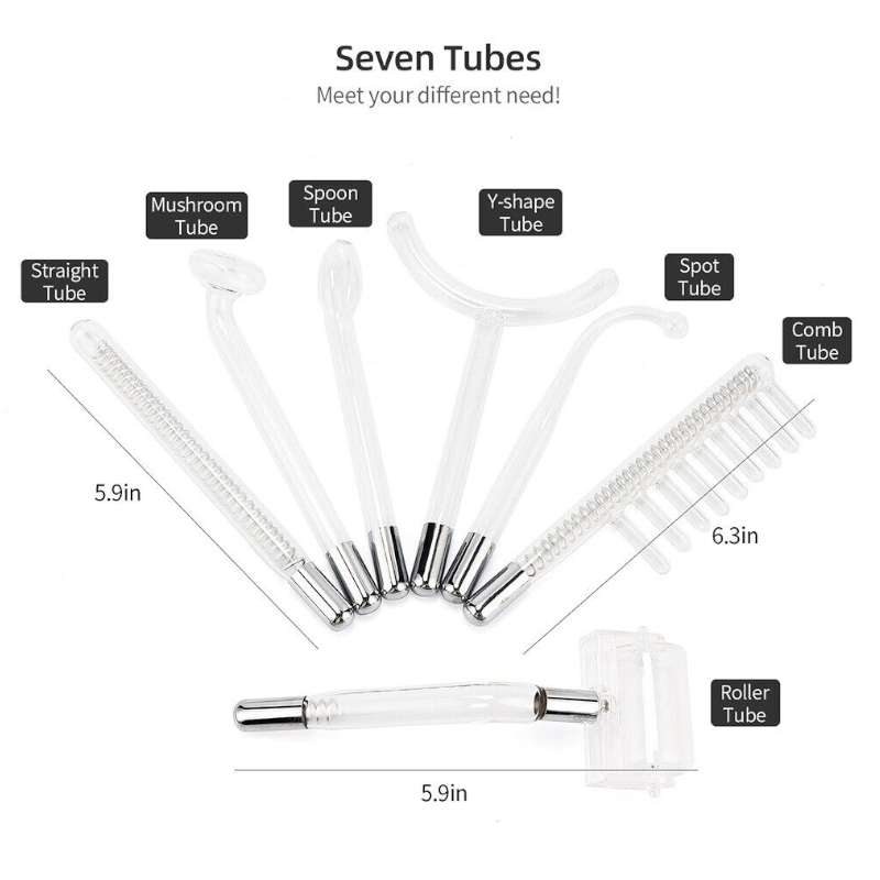 7-In-1 Electrode High Frequency Facial Machine Electric Acne Spot Remover Device