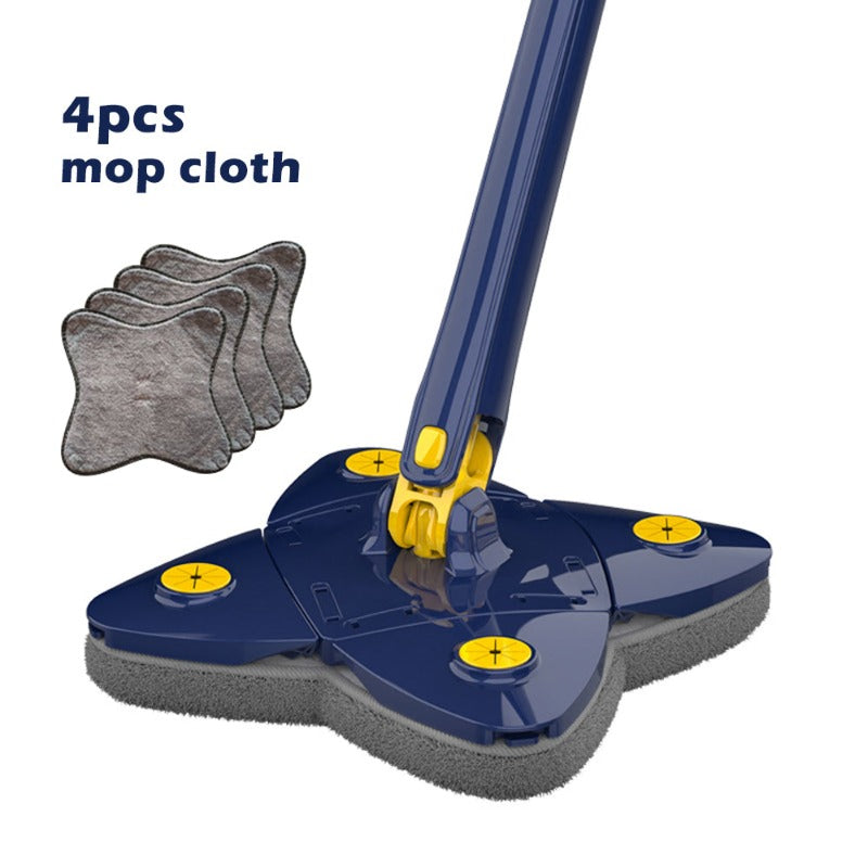 360 Spin Flat Mop Squeeze Telescopic Tiles Walls Cleaning Tools