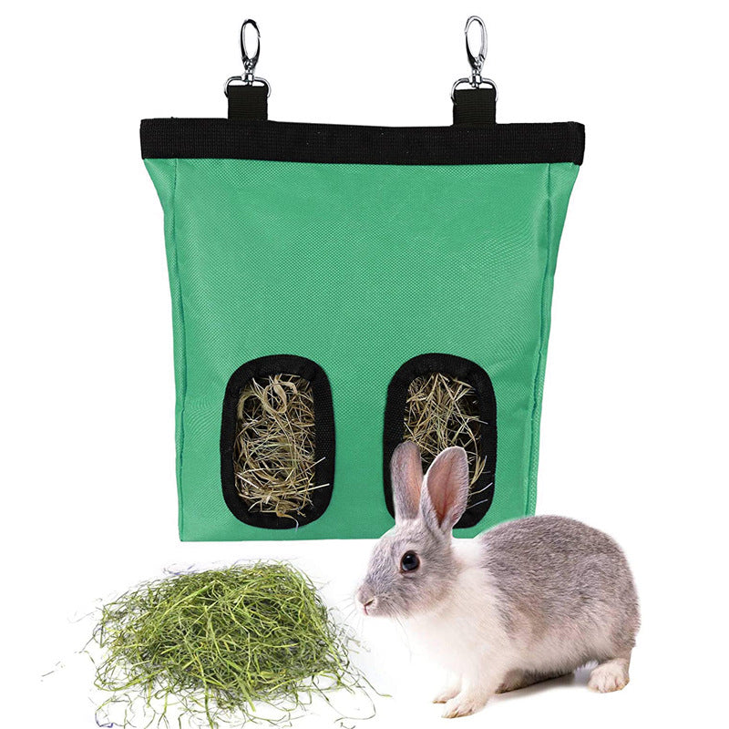 1 Sets of 1 Sets Of Hanging Hay Storage Feeder Bag For Guinea Pigs Rabbits Hamsters