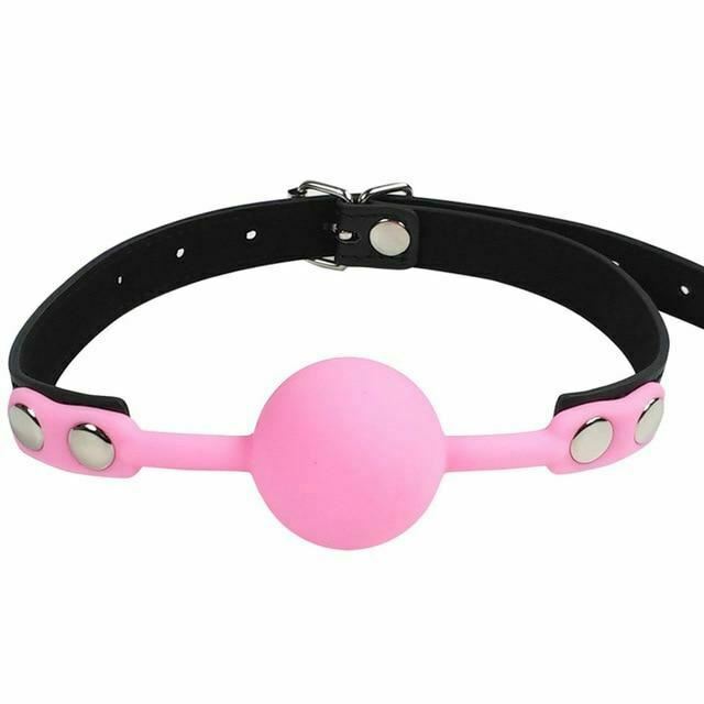 Silicone Ball Gag Red Pink Black Breathable Bdsm Bondage Restraint