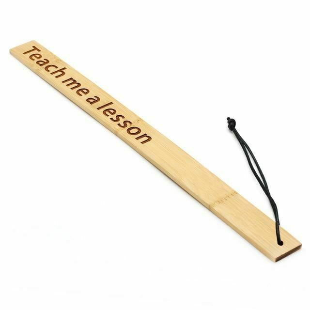 Bdsm Spanking Ruler 40Cm Long Bamboo Paddle Impact Play Toy