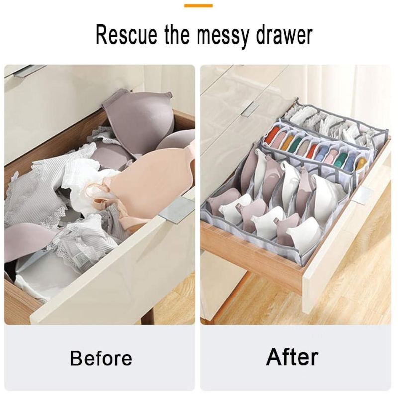 7 Grid Underwear Storage Organiser Ver 4