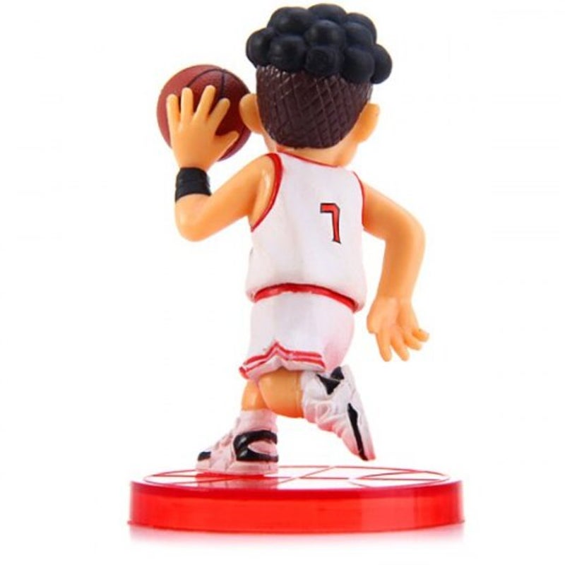 8Cm Cartoon Model Slam Dunk Characteristic Action Figurine Toy 5Pcs White