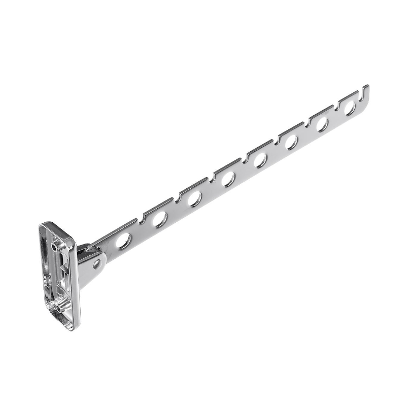 8 Holes Stainless Steel Folding Circle Cloth Drying Rack Wall Mounted Hanger