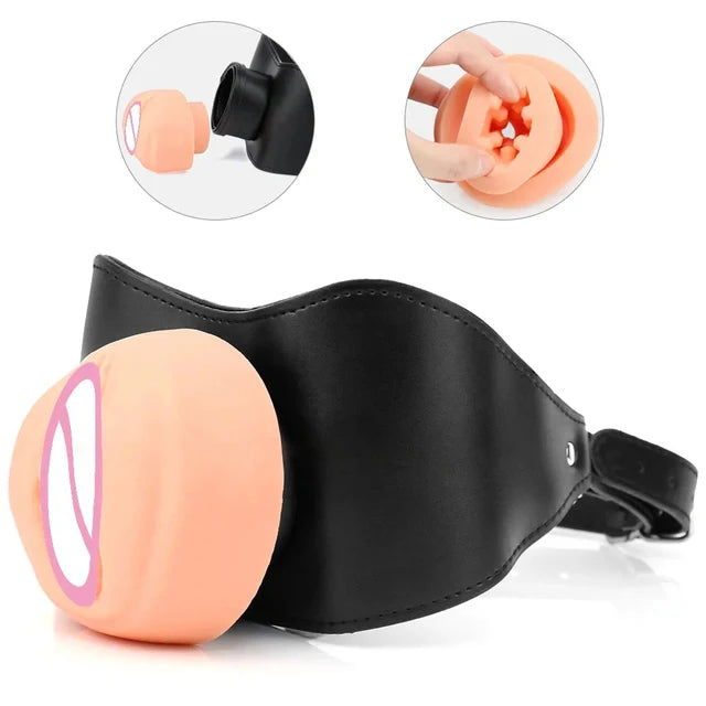 Bondage Belt Latex Mouth Gag Plug Oral Restraint Realistic Dildo Flexible Sizes Bdsm Adult Sex Flirt Love Slave Balls To