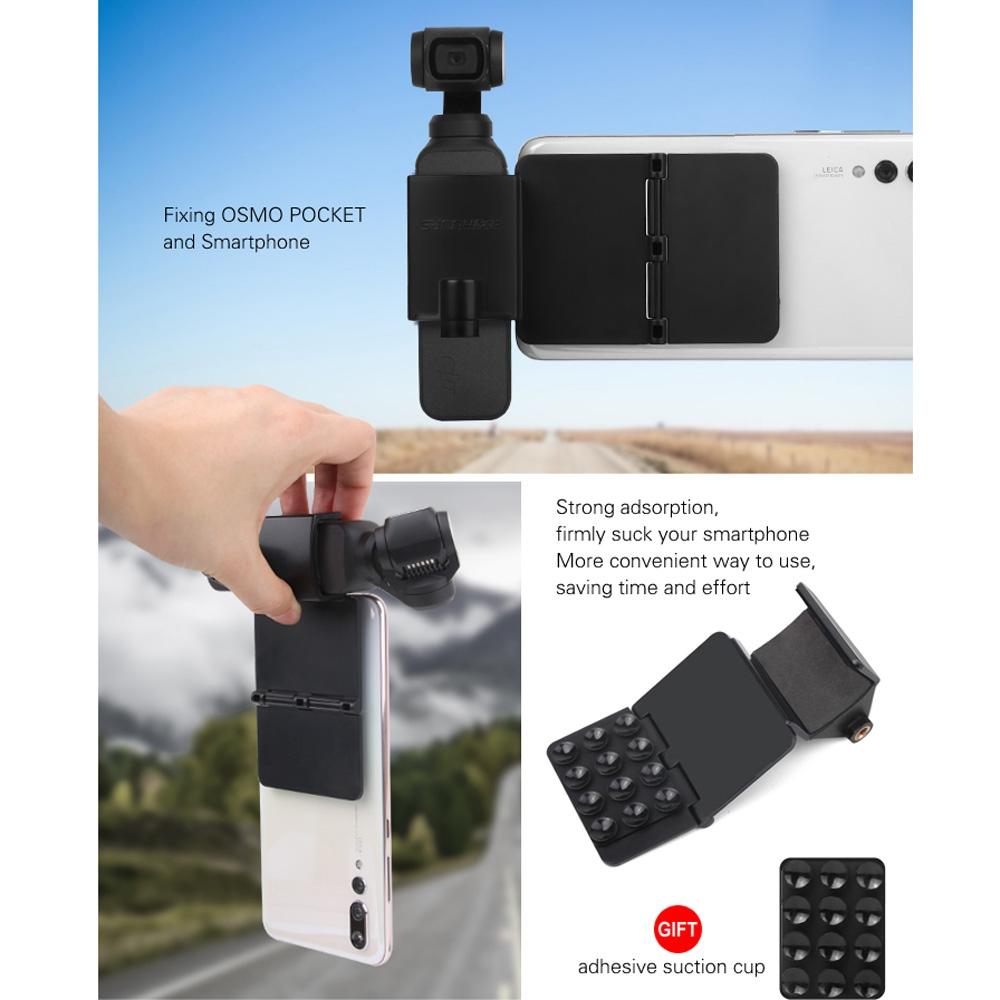 Folding Sucker Holder For Dji Pocket Compact Design With Strong Adhesion