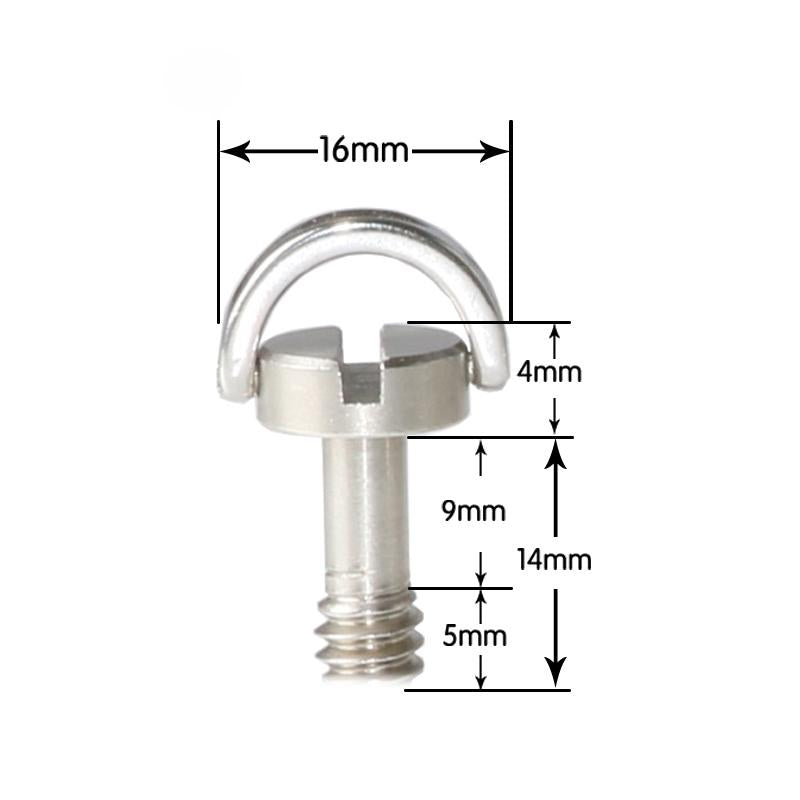 Two Pack D Ring Camera Plate Mount With One Quarter Quick Release Screws