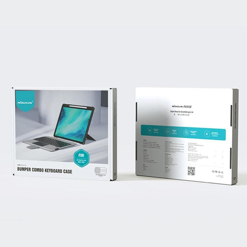 6 Row Keyboard Case For Ipad 10.2 2019 2020 2021 With Bumper Combo