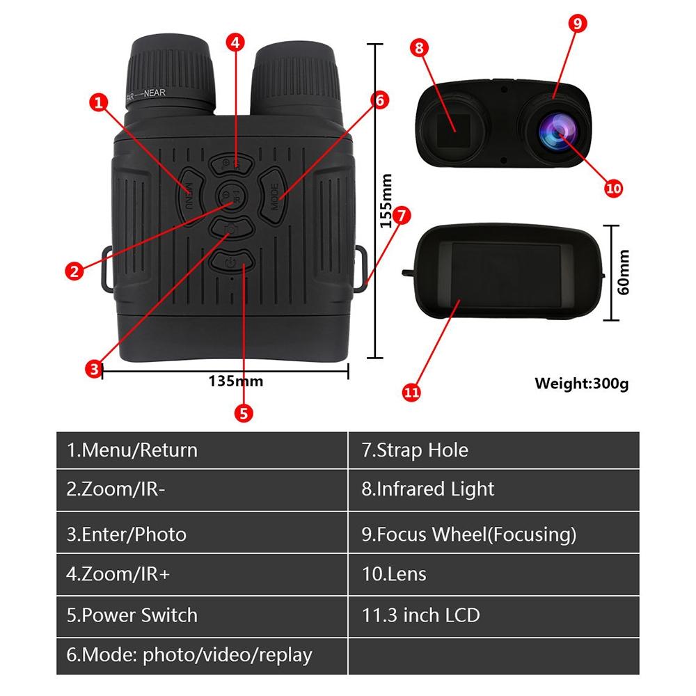 2.7K Hd Infrared Night Vision Binocular For Outdoor