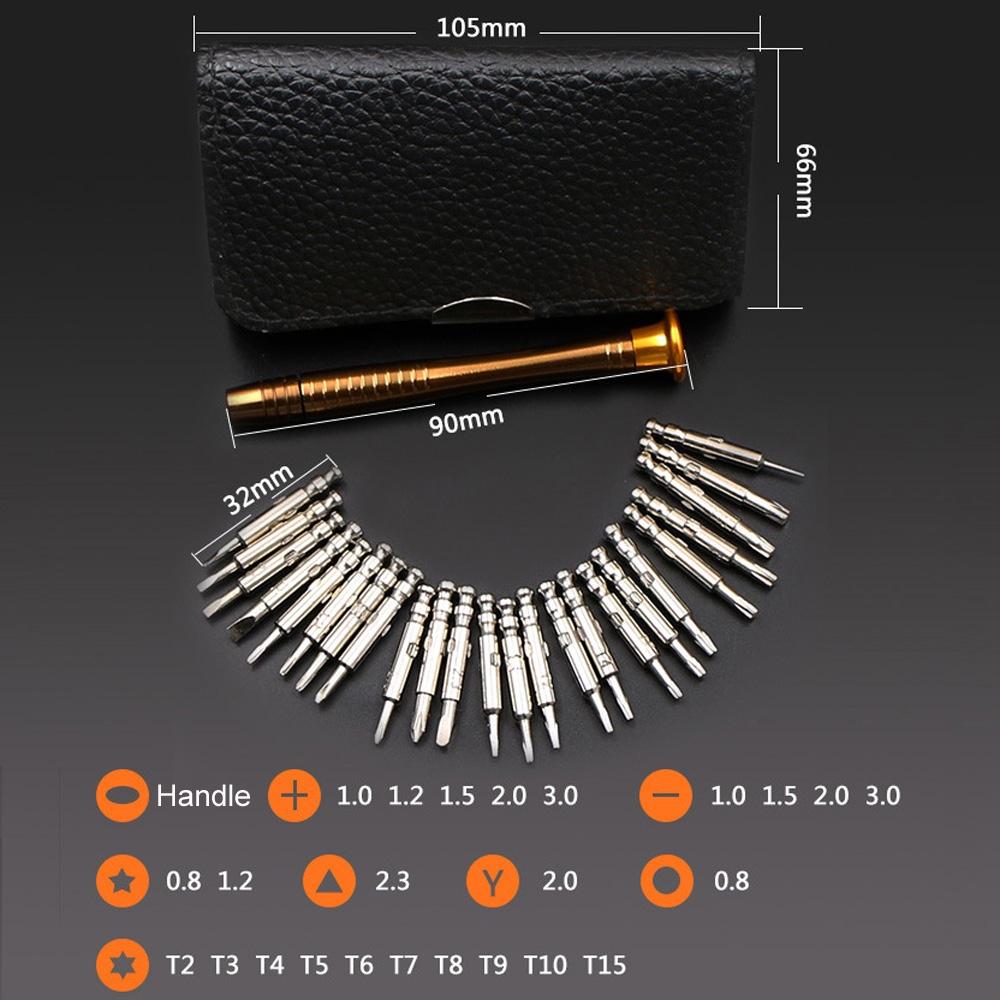 Universal 25 In 1 Screwdriver For Smartphones Cameras Laptops Watches Glasses