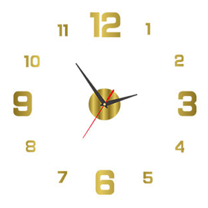 Diy Frameless Creative Wall Clock Decal: A Silent And Stylish Addition For Home Decor Ideal Living Rooms Offices