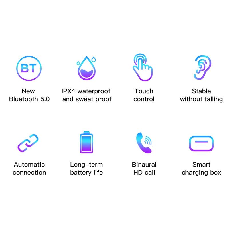 Wireless Bluetooth Headphones With Led Display And Tws Technology