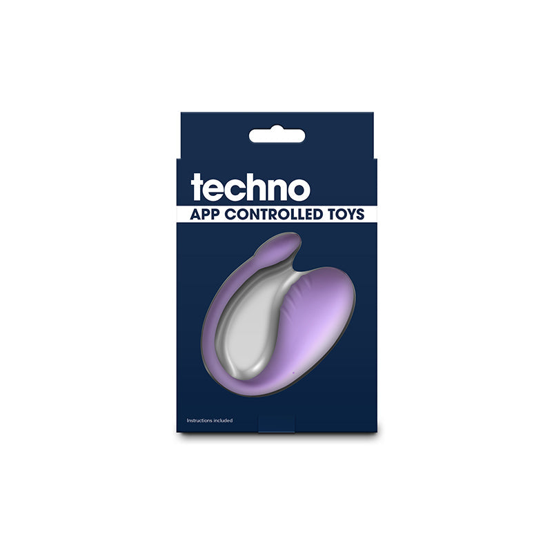 Techno Rave Purple Usb Rechargeable Vibrator With App Control