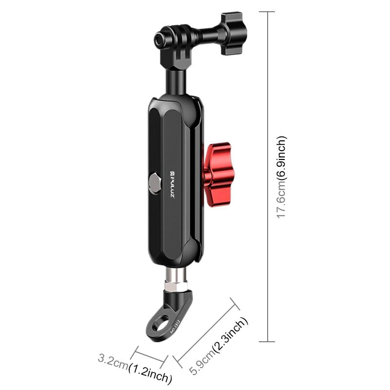 Cnc Metal Motorcycle Rearview Arm Mount For Action Cameras