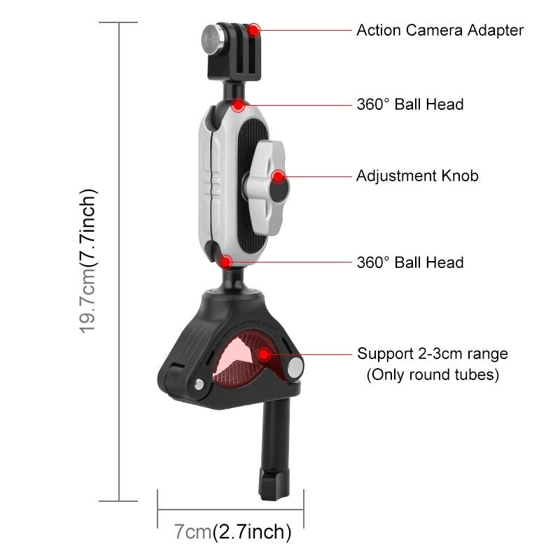 Universal Handlebar Phone Mount With Clamp For Home And Garden Tools
