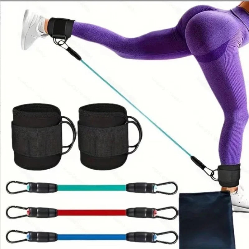 Resistance Bands Set With Ankle Straps Glutes Workoutbutt Exercise Equipment For Women Legs And Home Fitnessgym
