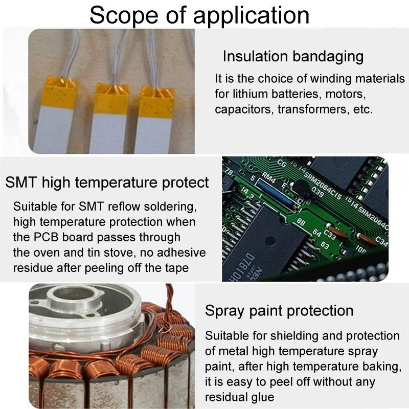 33M High Temperature Resistant Clear Polyimide Tape With Silicone Adhesive