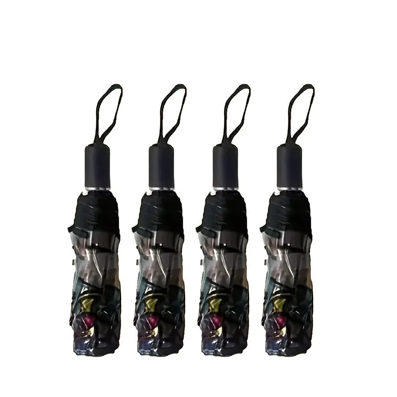 British Wind Rainforest Arch Transparent Umbrella Stained Glass Long Handle Automatic Large Romantic Sunny