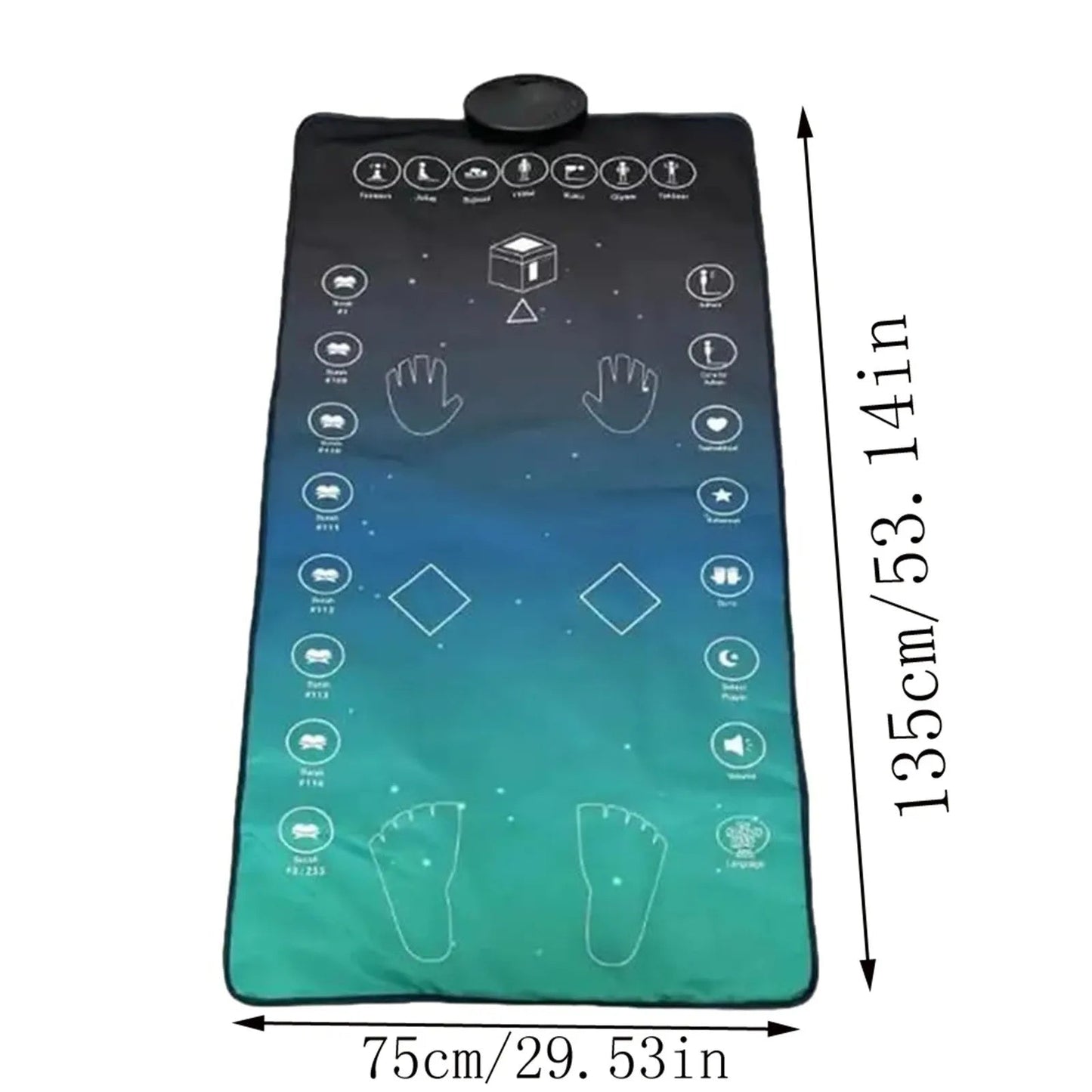 Smart Led Prayer Mat With One Touch Reminder & Sound Function Waterproof Flame Retardant Portable Worship Blanket For Ho