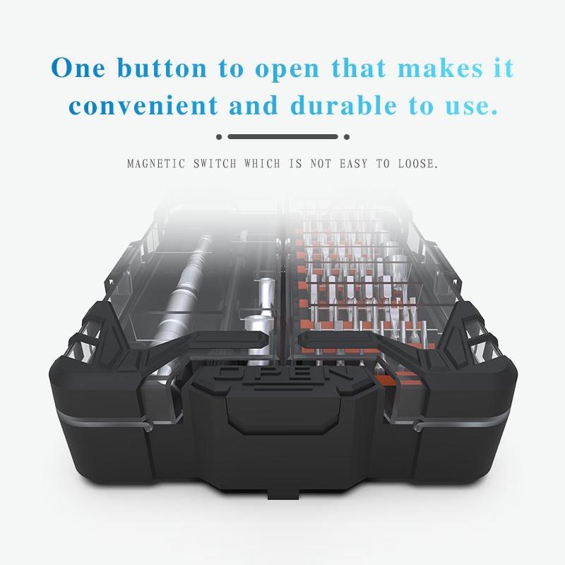62 In 1 Multi Functional Screwdriver Set For Electronics Maintenance And Repair