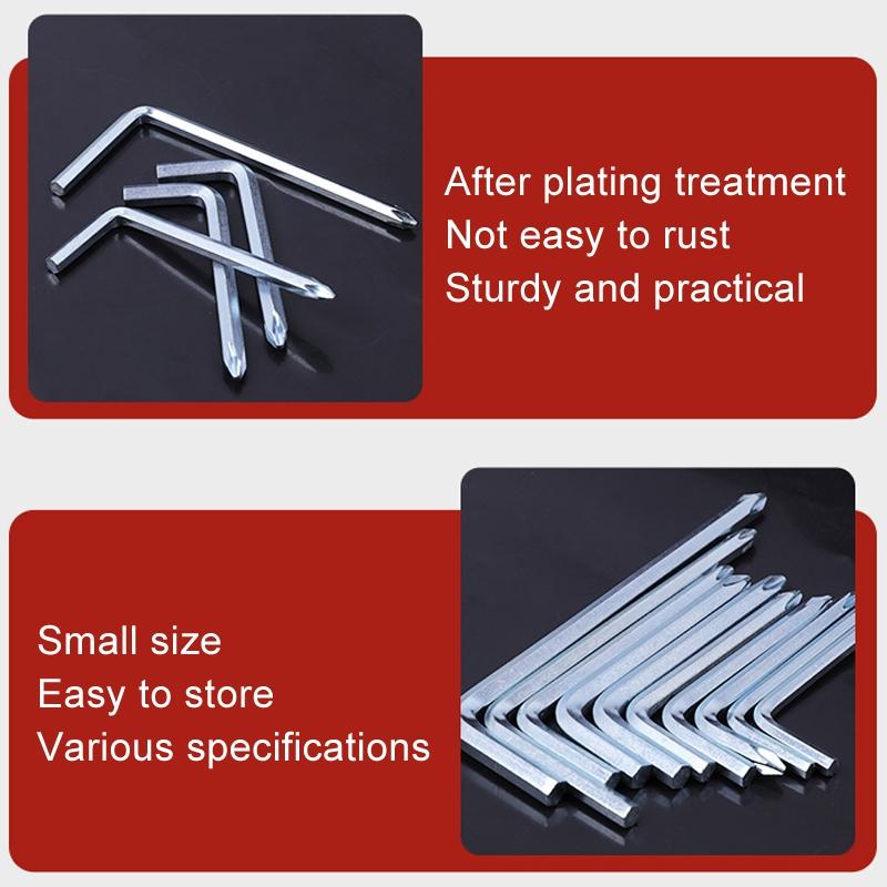 Ten Piece Scooter Repair Tool Set With Hex Wrench And Cross Bit