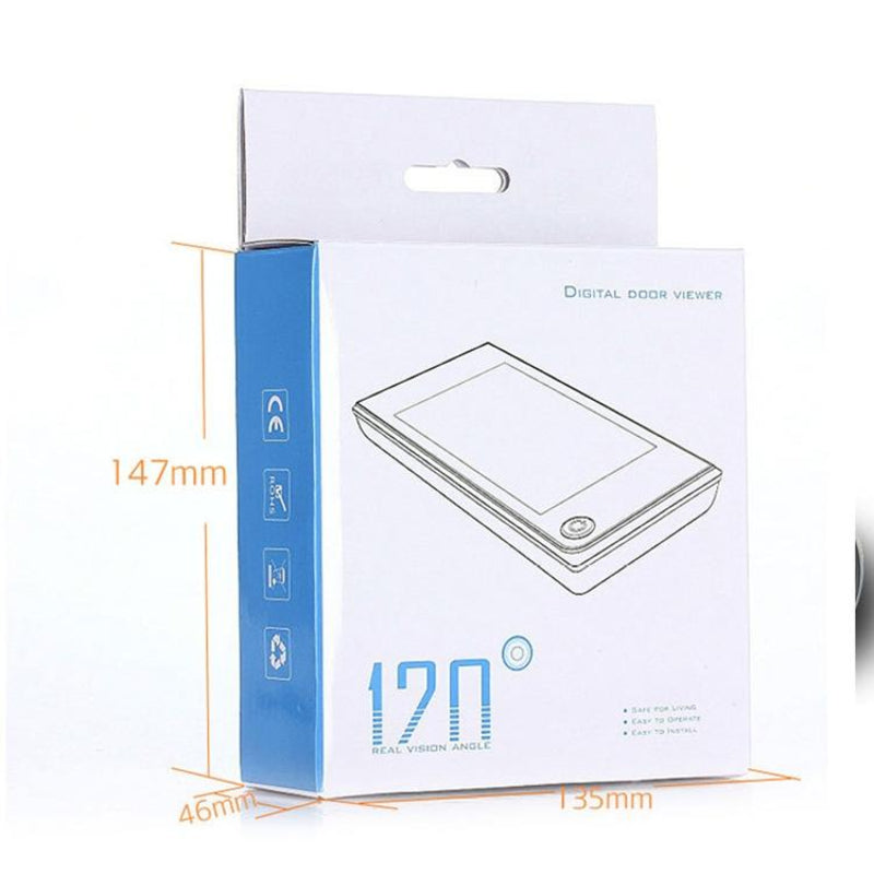 Wireless Smart Video Doorbell With 3.5 Display Anti Theft 2.0Mp