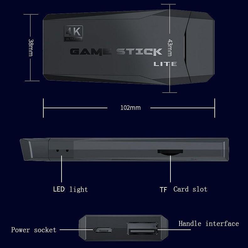 Wireless Hdmi Arcade Game Machine With Two Gamepads And Thirty Gigabytes Memory