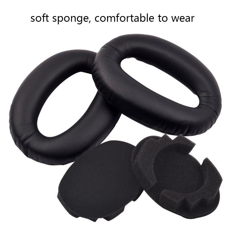 2 Pack Headset Covers For Wh 1000Xm2 Xm3 Xm4 Black Lambskin