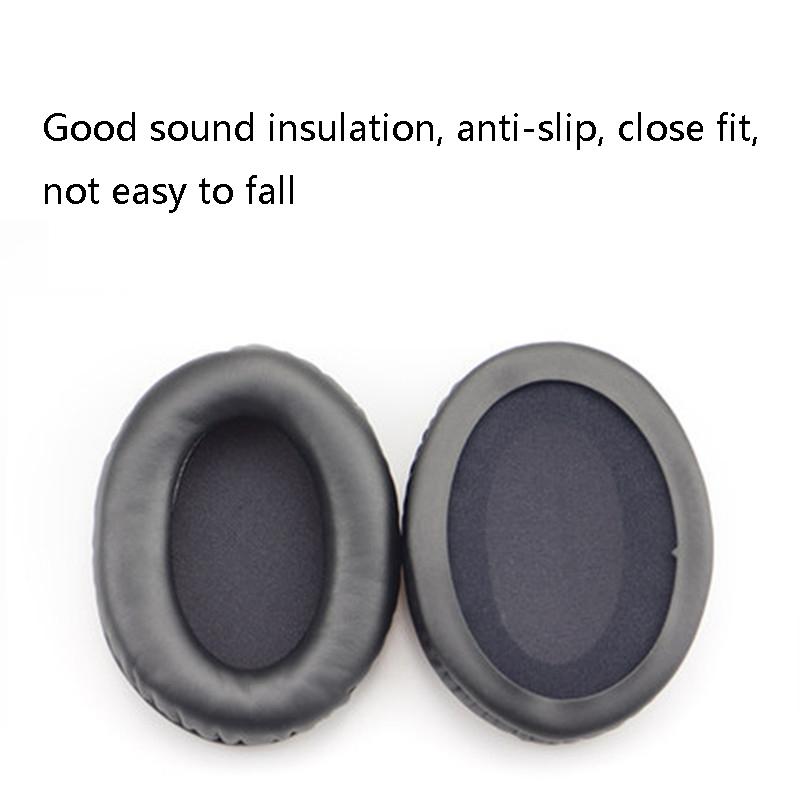 2 Pack Leather Ear Pad Covers For Kingston Cloud Silver Ii Headset White