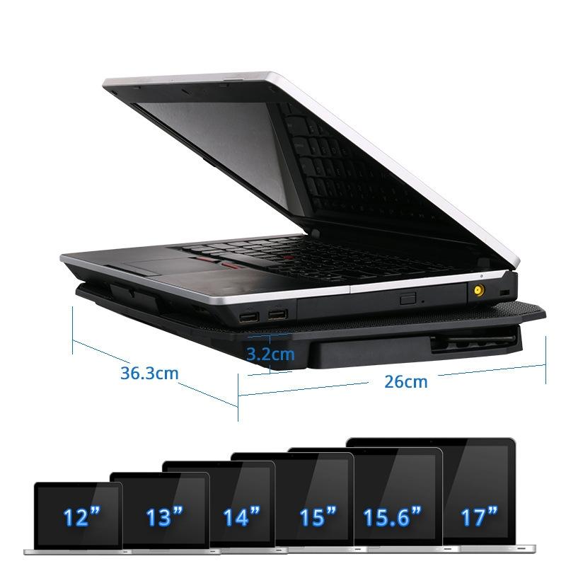 Dual Fan Laptop Cooling Stand For Computers And Tablets In Ivory