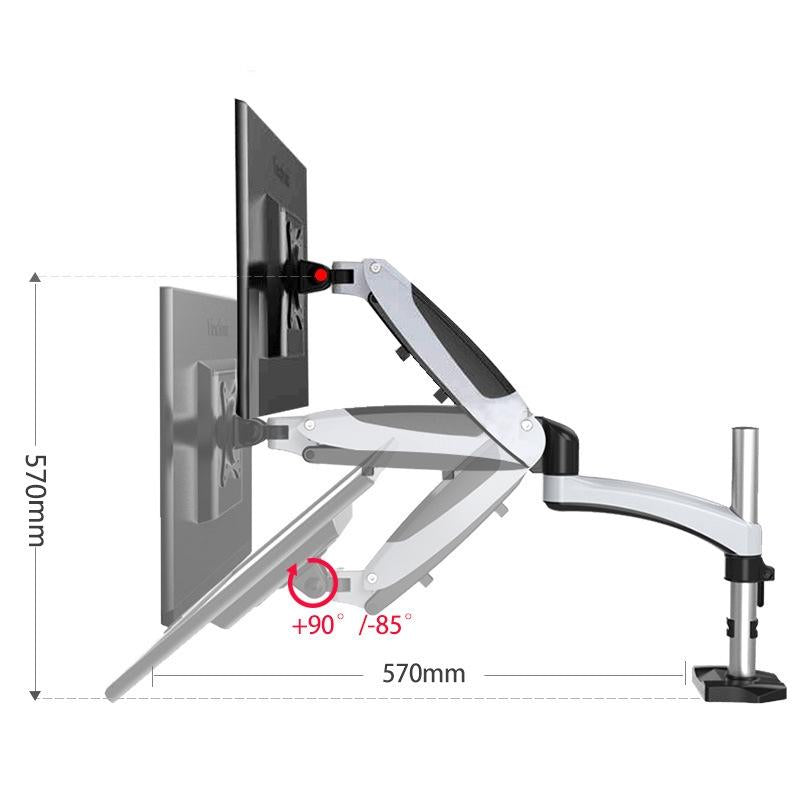 Rotating Desktop Monitor Stand For Adjustable Viewing Angles And Space Saving