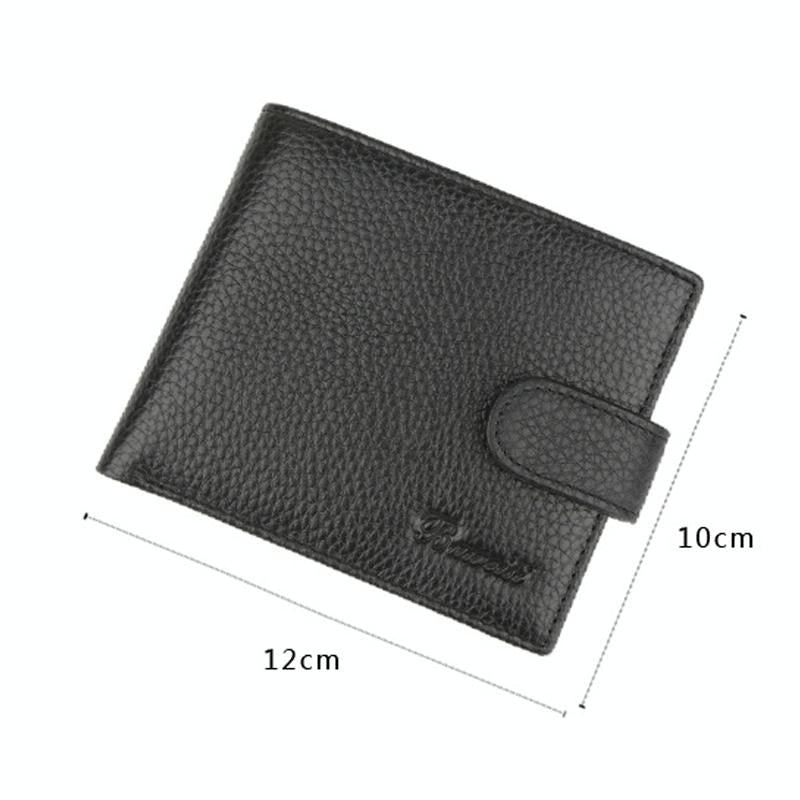 Anti Magnetic Rfid Blocking Short Men's Wallet With Multiple Card Slots
