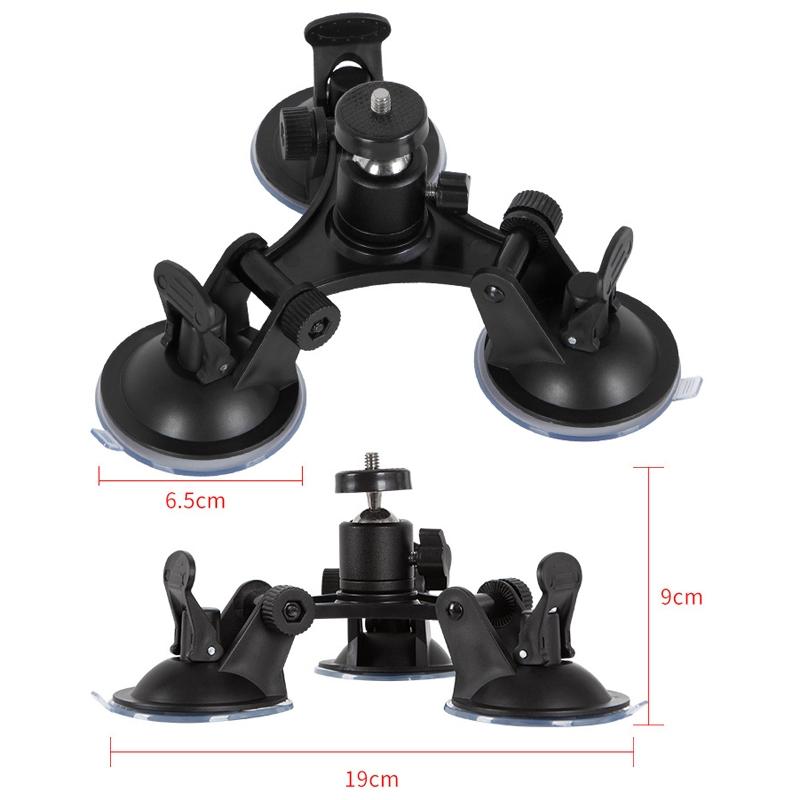 Universal Car Suction Cup Mount For Video Shooting And Phone Clip Holder