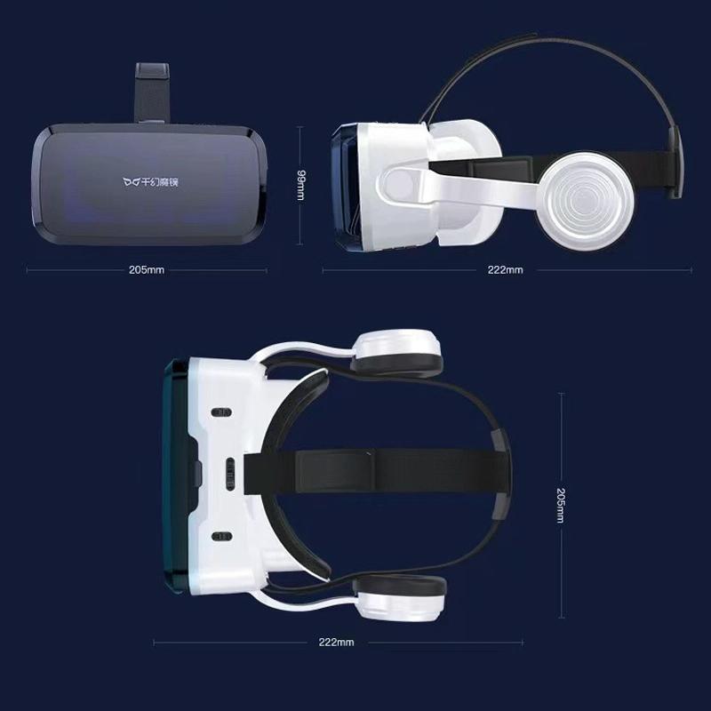 Wireless 3D Virtual Reality Headset With Bluetooth For Smartphones