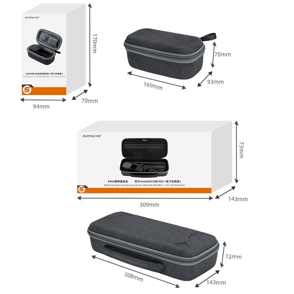 Panoramic Camera Storage Set Bag For Dji Insta360 One Rs 1 Inch