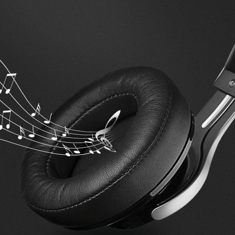 Soft Breathable Headset Covers Brown Protein Leather For Over Ear Headphones 2 Pack