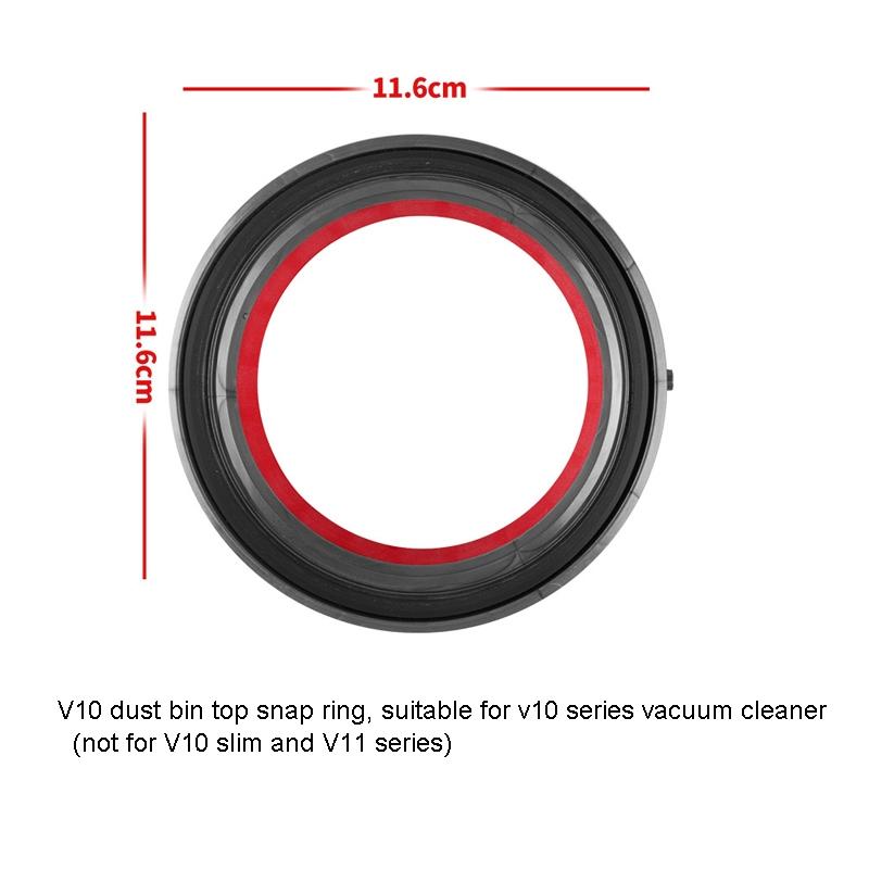 For Dyson V10 Vacuum Dust Bin Seal Ring Replacement Accessory Effective Performance
