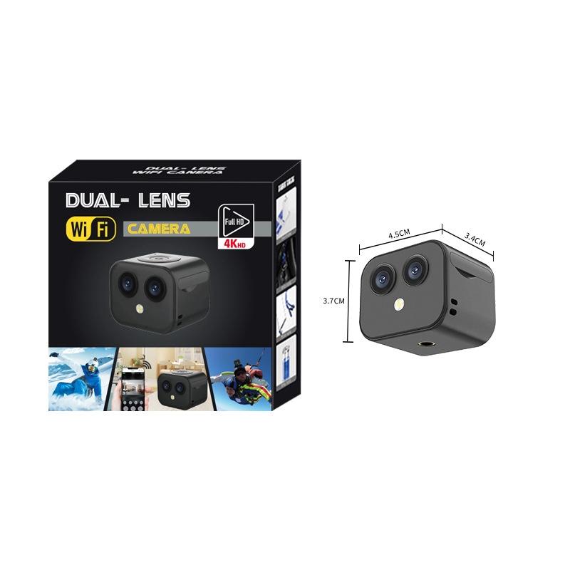 Wireless Dual Lens 4K Camera With Remote Monitoring And Hotspot Connection