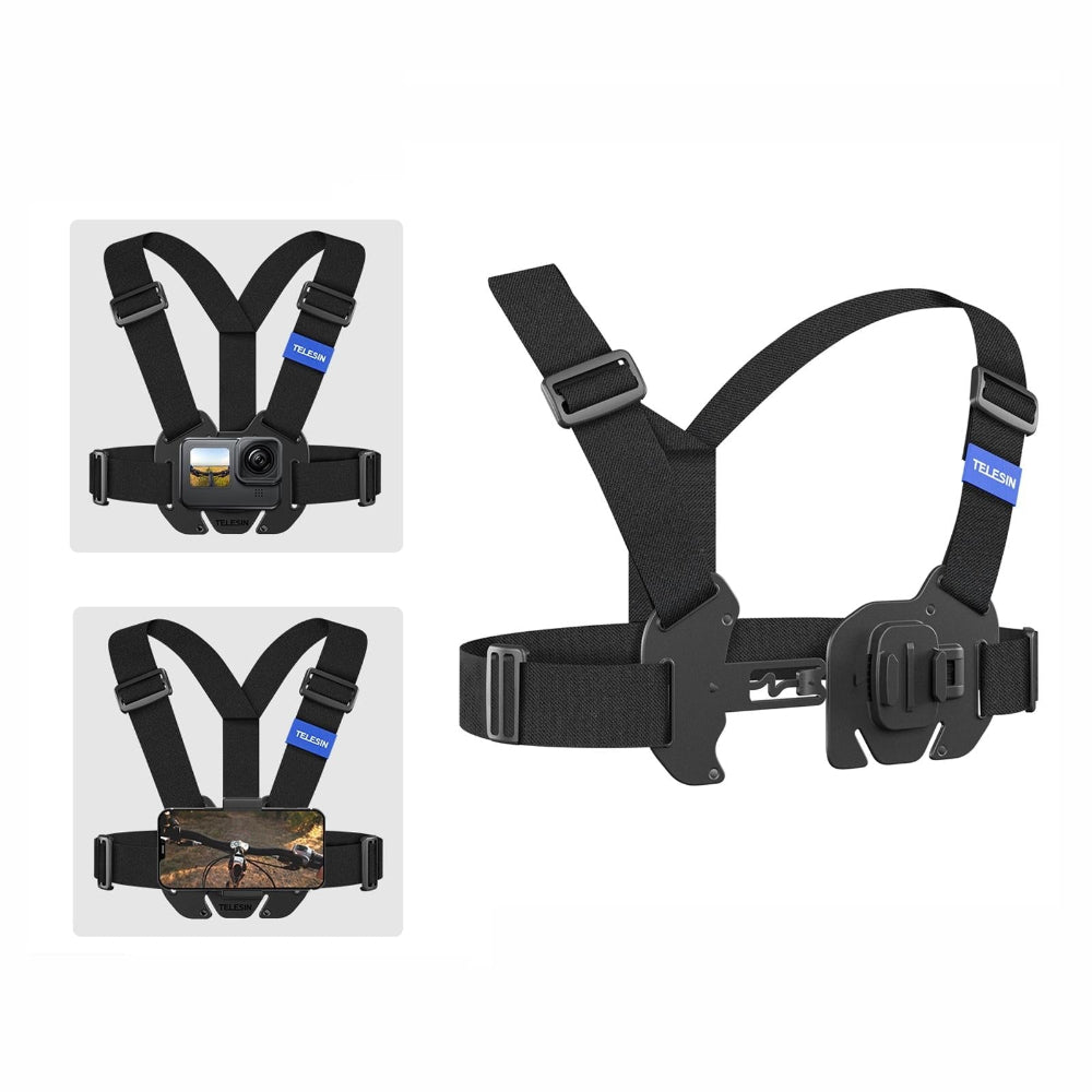 Action Camera Chest Strap Mount Belt For Enhanced Stability And Comfort