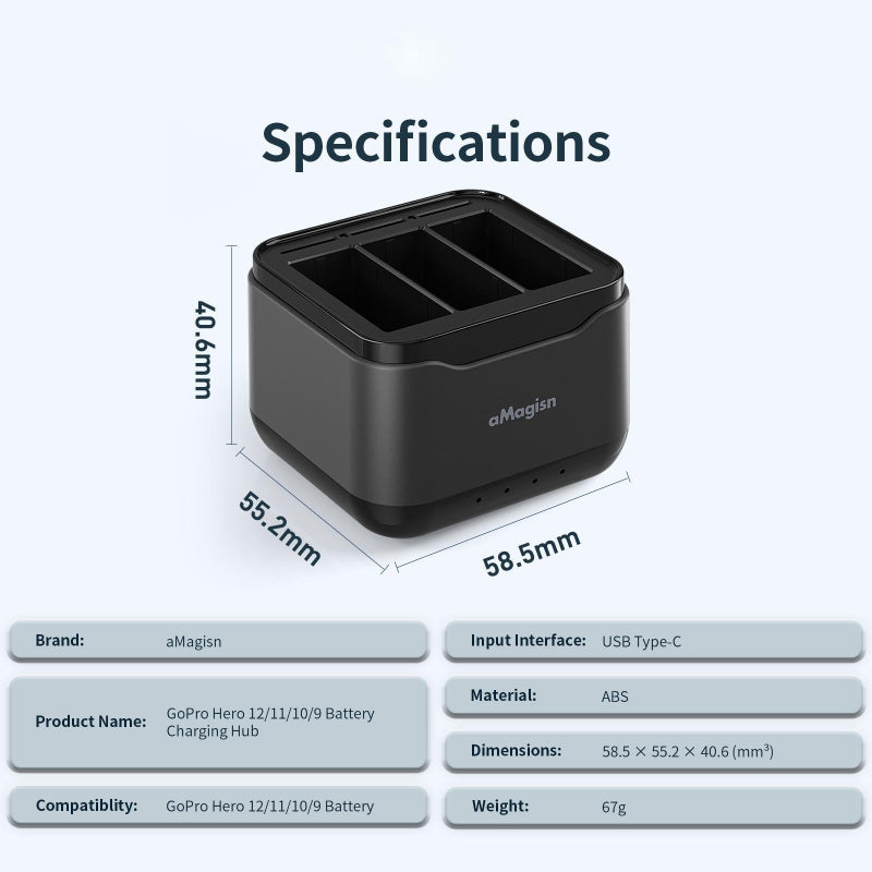 For Gopro Hero Battery Charger Seat Efficient Charging And Storage Solutions