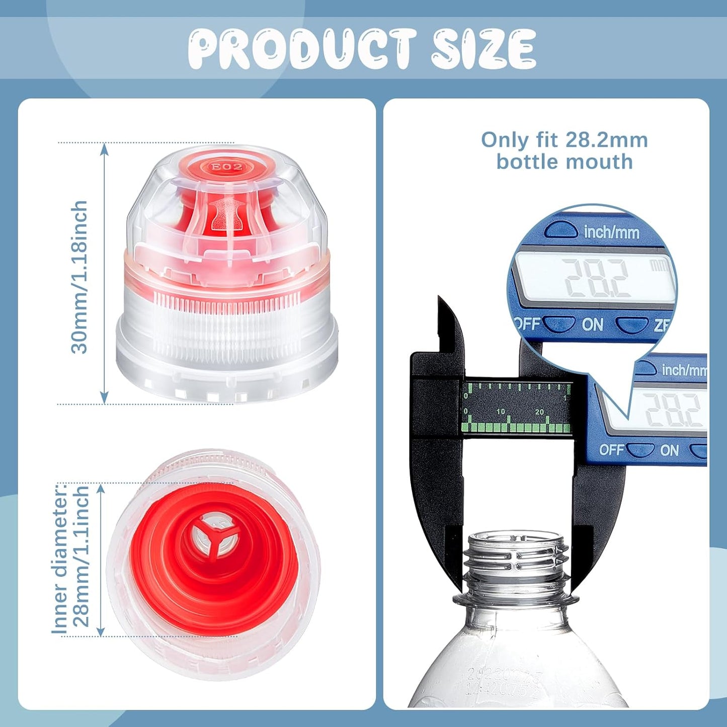 30 Pcs 28 Mm Push Pull Replacement Caps Reusable Colorful Plastic Soda Twisted Water Bottle Lid Top Suitable For Sport