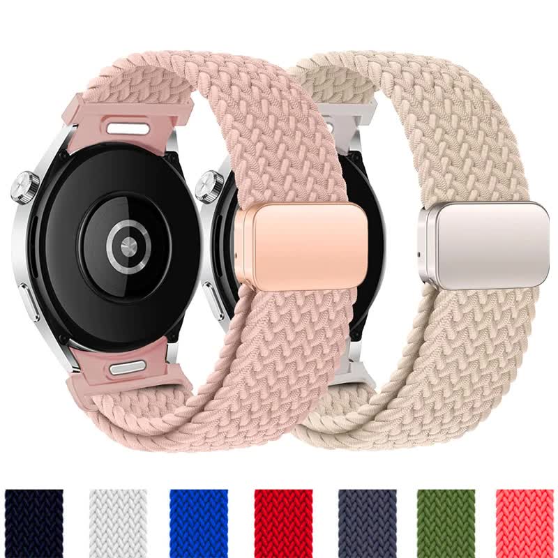 Braided Strap For Compatible With Samsung Galaxy Watch 6 5 Pro 4 Classic Magnetic Band Without Gap 40Mm 44Mm 45Mm 47Mm 4
