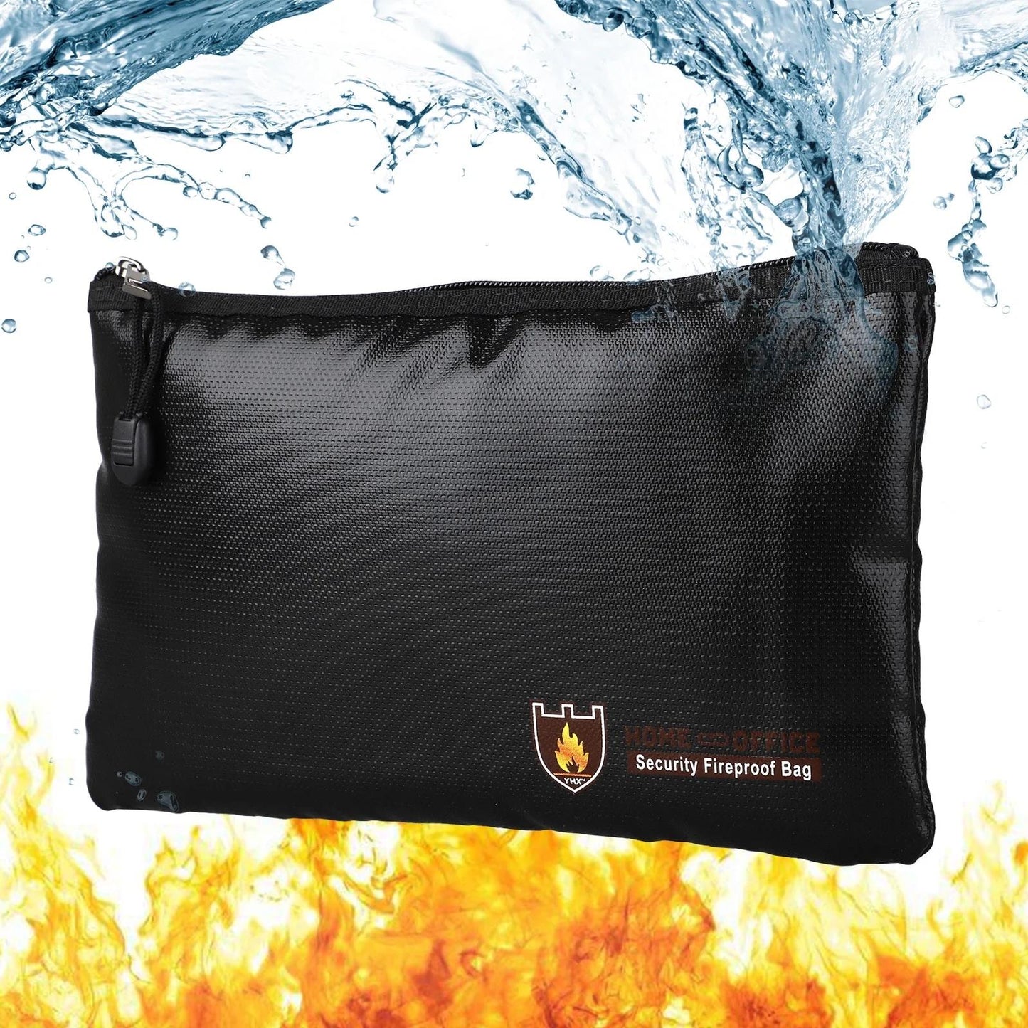Secure Fireproof Waterproof Bag For Valuables 11.4X7.9 Inch