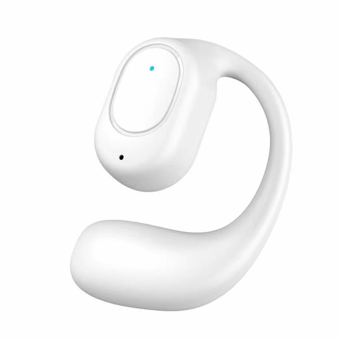 Wireless Bluetooth 5.2 Earphones With Noise Reduction Ear-Mounted Design White Bag Accessories