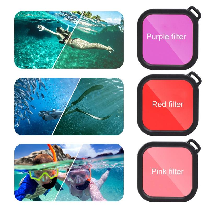 Waterproof Case For Gopro Hero8 With Touch Back Cover And Lens Filter 45M