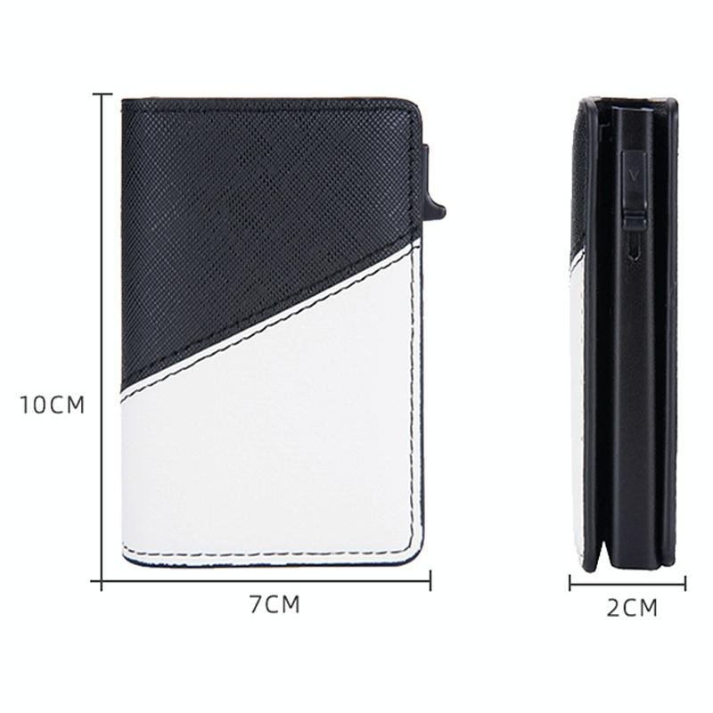 Anti Theft Rfid Leather Wallet Secure Design Black