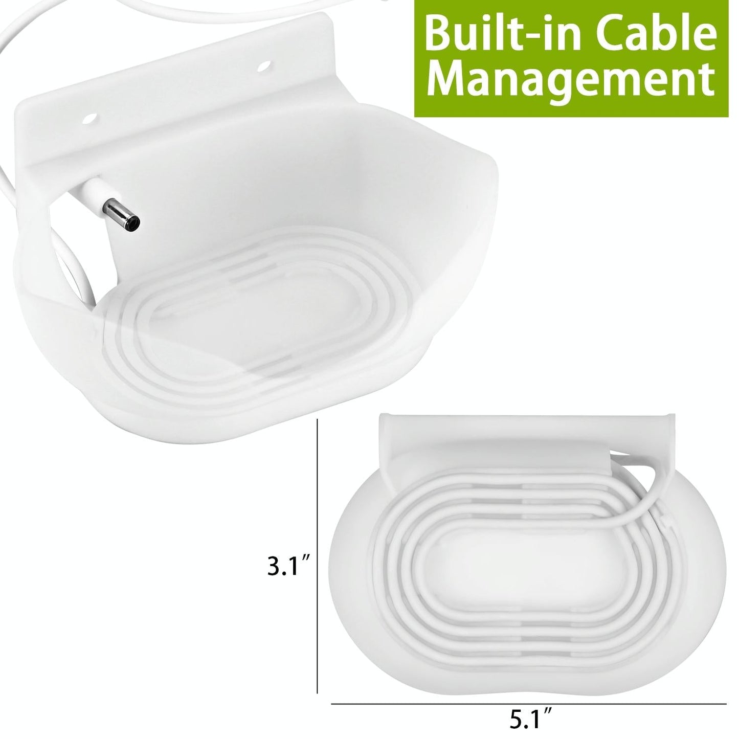 Desktop Wall Bracket For Google Nest Audio Jg02 White
