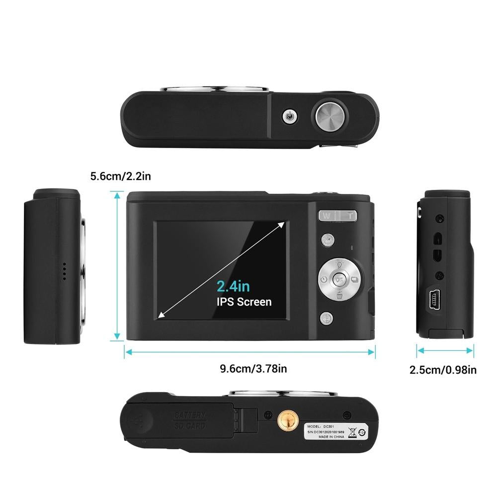 36Mp 2.7K Full Hd Digital Camera With 16X Zoom For Children 2.4 Inch Screen Green