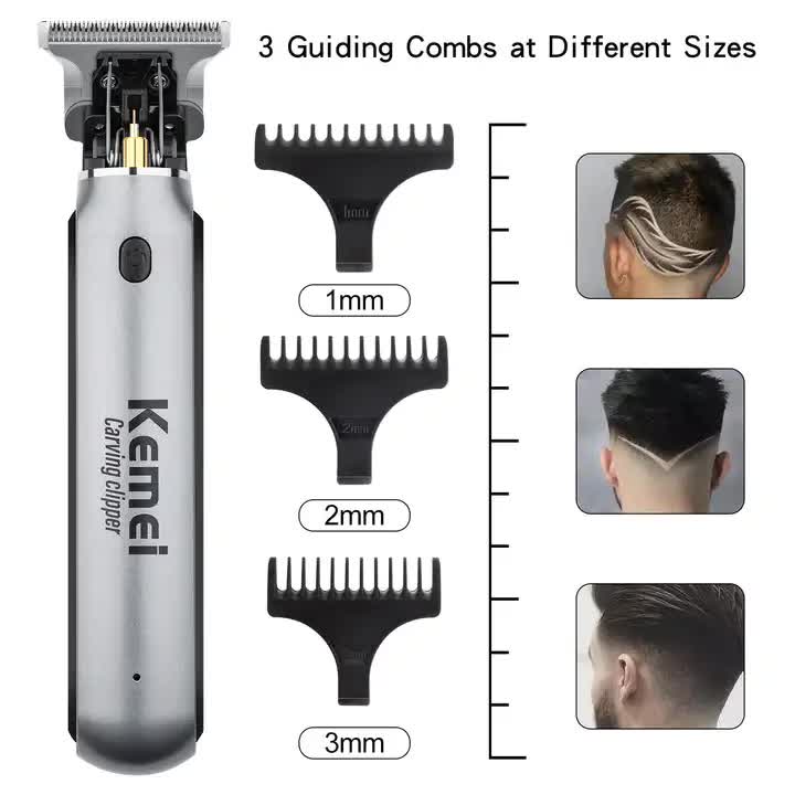 Elosung Km 1757 Professional Hair Clipper Electric Trimmer For Carving Styling & Precision Cuts