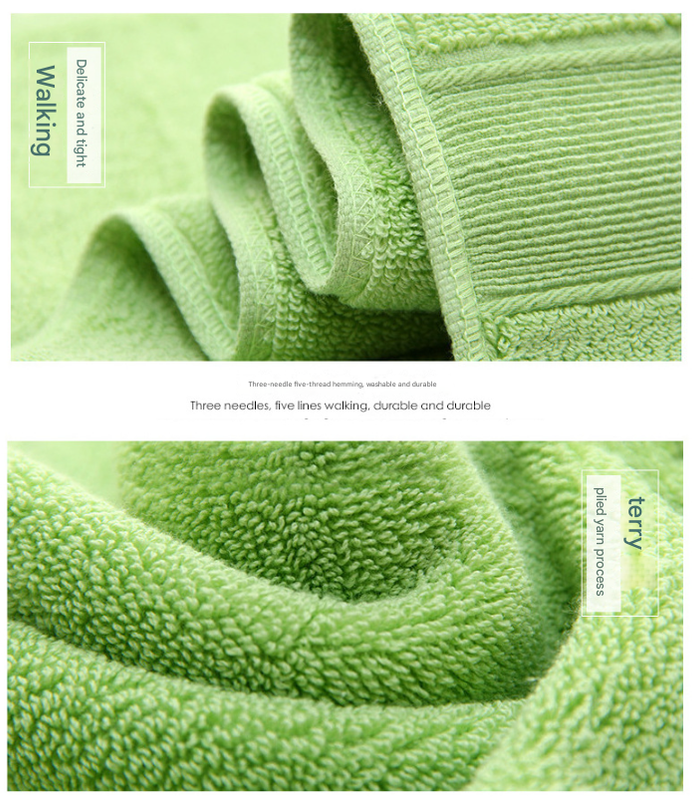 Yellow Luxury 100% Cotton Towel Set - 3-Piece Combed Bath